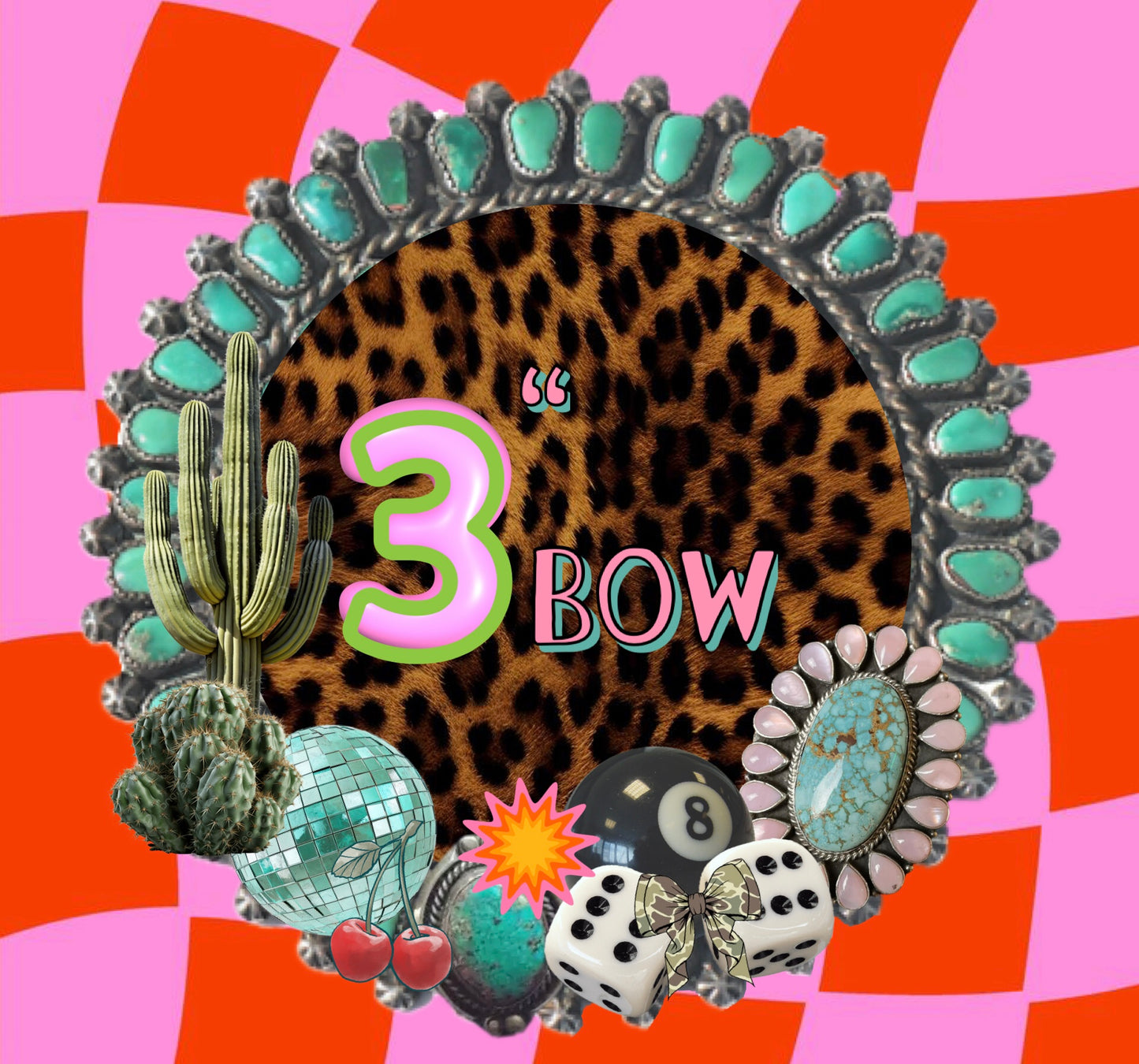 3” Ribbon Bow